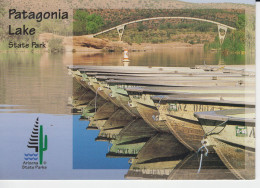 Patagonia Lake State Park  Arizona  USA  Large Postcard 11 Cm X 15 Cm Reflection In Water Bridge Boats Or Canots Bateaux - Tucson