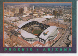 Ballparks Chase Field Phoenix  Arizona USA Large Postcard 11 Cm X 15 Cm Aerial View Tower Building Baseball Field - Phoenix