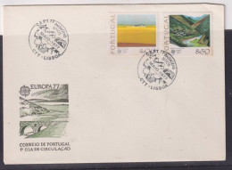 Potugal 1977 Europa First Day Cover - Unaddressed - Brieven En Documenten