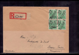 Einschreiben Brief All. Besetzung Leipzig - Vierer Einheit - 1948 + Geprüft - Cartas & Documentos