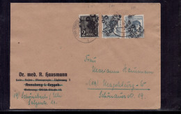 Brief All. Besetzung Schönebach Nach Magdeburg 1948 - Briefe U. Dokumente