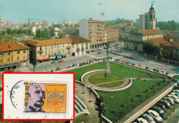 1972 - Cinisello Balsamo (Milano) - Piazza Gramsci - Affr. 25L Giovanni Verga - Auto D'epoca - Cinisello Balsamo