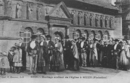 SIZUN - Mariage Sortant De L'Eglise De Sizun - Sizun