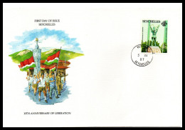 FDC Seychelles  1987  10th Anniversary Of Liberation - Seychelles (1976-...)