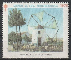 Portugal, Vignettes/ Vinhetas Tuberculosos - Moinhos > Luta Antituberculosa, 1975 -|- MNH - Emissions Locales