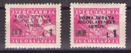 1947 ISTRIA E LITORALE SLOVENO,AMMINISTRAZIONE MILITARE JUGOSLAVA  ,Sass. 67  MNH**VF - Jugoslawische Bes.: Slowenische Küste