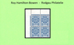 1923 3d With Watermark Inverted, The Unique Top Left Corner Block Of Four.  Read On .... - Unused Stamps