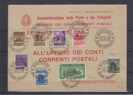 C.L.N MACCAGNO 1945 MONUMENTI DISTRUTTI 8 V. SU BUSTA COMMEMORATIVA CERT. CLN - National Liberation Committee (CLN)