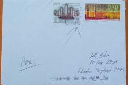 LUXEMBOURG 2021,COVER USED TO USA, MONDORF-LE-BAINS 200,8 EUROPEAN COMUNITY, MACHINE SLOGAN CANCEL. - Briefe U. Dokumente