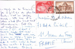 51861. Postal ATENAS (Grecia) 1962. Vista  Rue Cavaliers De RHODES - Cartas & Documentos