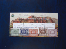 Rep. San Marino 2002 125° ANNIVERSARIO DEL PRIMO FRANCOBOLLO - Unused Stamps