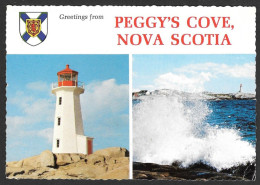 Lighthouse  Phare - Nova Scotia  Nouvelle-Écosse - Greetings From Peggy's Cove Nova Scotia - By H.S. CROCKER - No: 319-C - Sonstige & Ohne Zuordnung