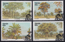 MiNr. 229 - 232 Südafrika, Venda    1991, 21. Nov. Bäume (IV) - Mit ET-Eckstempel - Venda