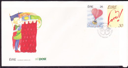 Ireland 1990 Love First Day Cover - Unaddressed - Brieven En Documenten