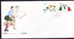 Ireland 1994 Hockey  First Day Cover - Unaddressed - Brieven En Documenten