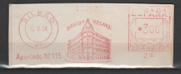 Spanien Freistempel Briefstück Bilbao 1954 Banco Dt Vizcaya - Franking Machines (EMA)