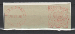 Polen Freistempel Briefstück Bydcoszcz 1938 Deutsch Bromberg - Franking Machines (EMA)
