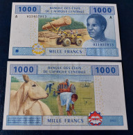 Central African States CAS A (Gabon) 1000 Francs P407A Year 2002 UNC - Gabon