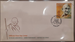 CYPRUS 2019 "SPECIMEN" MAHATMA GANDHI 150 TH BIRTH ANNIVERSARY FDC "SPECIMEN" As Per Scan - Mahatma Gandhi