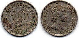 MA 25249  / Malaya 10 Cents 1958 TB+ - Malaysia