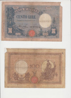 Regno: 100 Lire 09/04/1928 - Azzurrino (Fascio) - RARA - 100 Liras