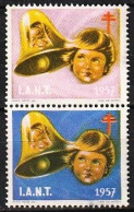 Vignettes/ Vinhetas, Portugal 1957 - Tuberculosos, I.A.N.T. -||-  Série Complète - MNH - Local Post Stamps