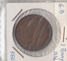 GRAN BRETAÑA - 1 PENIQUE DE COBRE DE 1936 - 1 Penny & 1 New Penny