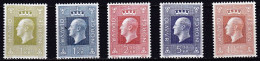 NO227B – NORVEGE - NORWAY – 1969 – KING OLAV V – SG # 632/6 MNH 14 € - Unused Stamps