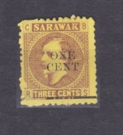 1892 Sarawak 20 II MH Rajah Sir Charles J. Brooke - Overprint 65,00 € - Sarawak (...-1963)