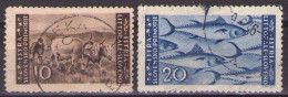 ISTRIA E LITORALE SLOVENO 1946. Tiratura Di Zagabria, Dent. 12, Sass. 58,59  USED - Occ. Yougoslave: Littoral Slovène