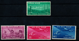 India Centenary 1954, SG346, 348, 349, 351 Michel 15€ MNH - Ungebraucht