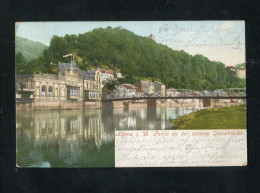 "ALTENA I. W." 1906, Color-AK  "Partie An Der Unteren Lennebruecke" (B425) - Altena