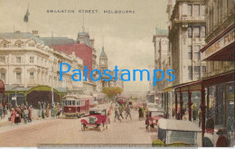 214299 AUSTRALIA MELBOURNE SWANSTON STREET & TRAMWAY POSTAL POSTCARD - Autres & Non Classés