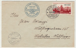 Suisse // Schweiz // Switzerland // Poste Aérienne // Lettre Pour Winterthur,vol Pro-Aéro Du 13.07.1943 - Other & Unclassified