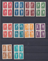 Chine 1952 Radio Gymnastique, La Serie Complète , 10 Bloc, Soit 40 Timbres. Voir Scan Recto Verso - Gebruikt