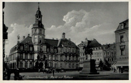 G5137 - Crimmitschau Markt Rathaus Denkmal - Verlag C. Richter - Crimmitschau