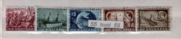 1952 35 Years Russian Revolution (Lenin-Stalin) 5v.- Oblitere/used (O) Bulgaria/ Bulgarie - Gebraucht