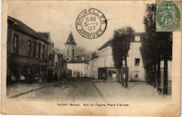 CPA Dugny Rue De L'Eglise Place D'Armes (1360969) - Dugny