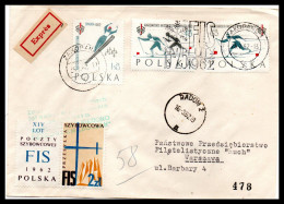 Pologne  Envoi Postal  1962 - Andere & Zonder Classificatie