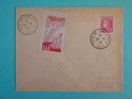 DB19 FRANCE BELLE LETTRE RR +++ 1948 MEETING AVIATION  DE DAX    +++AFF. PLAISANT+++++ - 1927-1959 Brieven & Documenten