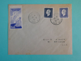 DB19 FRANCE BELLE LETTRE RR +++ 1948 MEETING AVIATION  DE DAX    +++AFF. PLAISANT+++++ - 1927-1959 Storia Postale