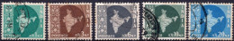 INDIA :1957-58: Y.71,73,75,76,79° : Gestempeld / Oblitéré / Cancelled. - Used Stamps