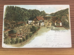 Lössnitz Gruss Aus Der Maierei 1898 - Loessnitz