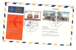 LUFTHANSA - FRANKFURT .........KINSHASA 1971 - Enveloppes Numismatiques