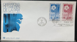 FDC Anno 1975 U.N. Peace-keeping Operations   - Nazioni Unite New York - FDC