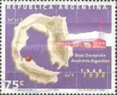 ARGENTINA - AÑO 1998 - 50º Aniversario De La Base Decepción En La Antártida Argentina. Sin Goma - Unused Stamps