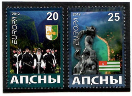 Abkhazia  2012 . EUROPA CEPT . National Folk Costumes .2v:20,25 - 2012