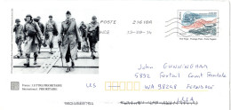 L70145 - Frankreich - 2014 - GASoUmschlag "D-Day" 21618A -> Ferndale, WA (USA) - Lettres & Documents