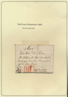 1859 Niet Gefrankeerde Brieven, Samenstelling Van 8 Brieven, W.o. Een CHARGE Brief Uit Brussel In 1859, Een Brief Naar A - 1830-1849 (Unabhängiges Belgien)