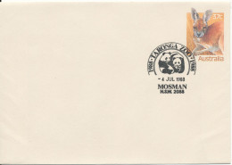 Australia Postal Stationery Cover 100 Anniversary Taronga Zoo Mosman 4-7-1998 With PANDA In The Postmark - Postwaardestukken